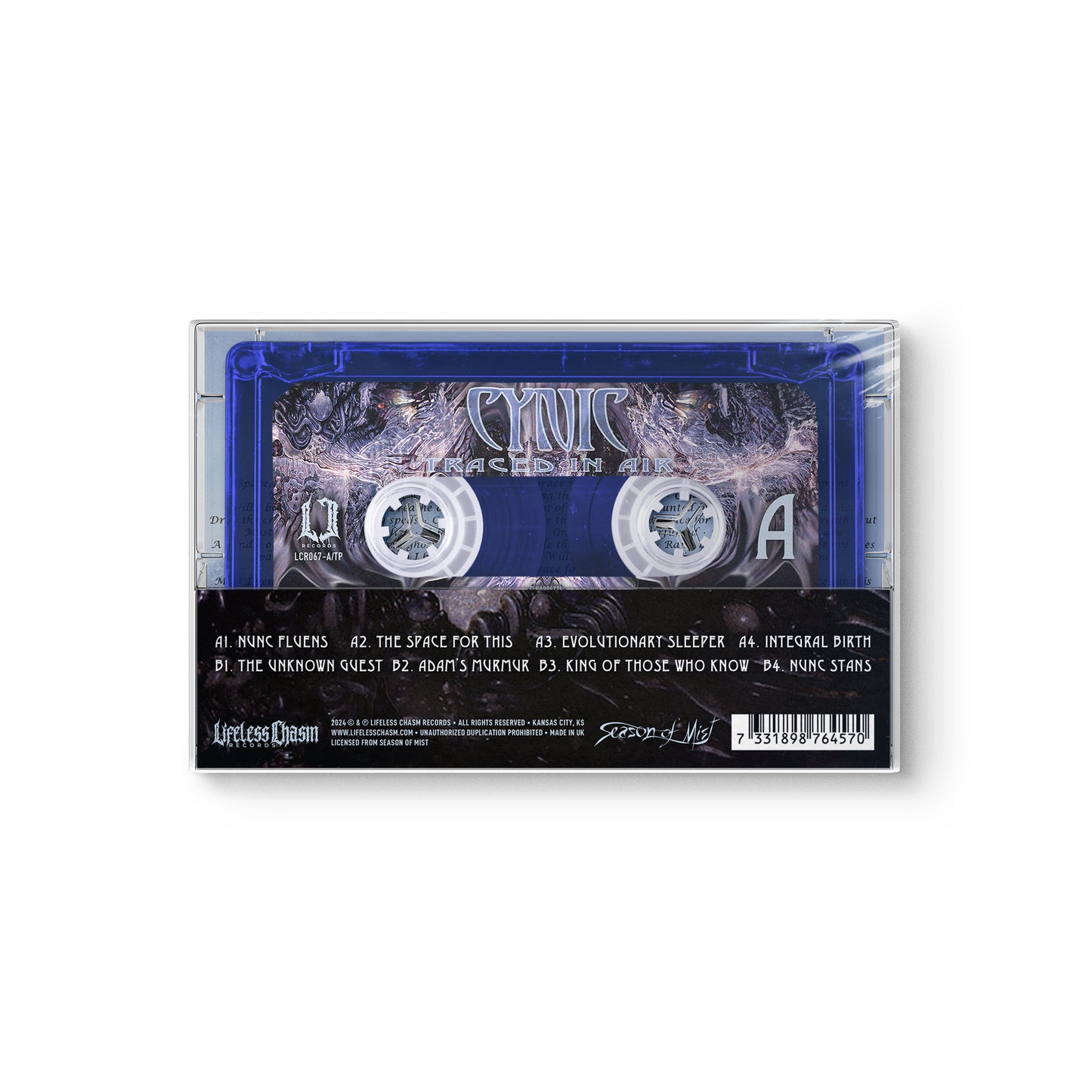 Cynic "Traced In Air" CASSETTE